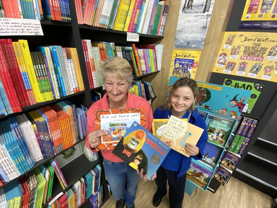 SAD: Cathy Anderson, with granddaughter Milly Tate, 12, plans to still deliver more than 100 books to schools in outback Australia despite the Variety Bash being cancelled.