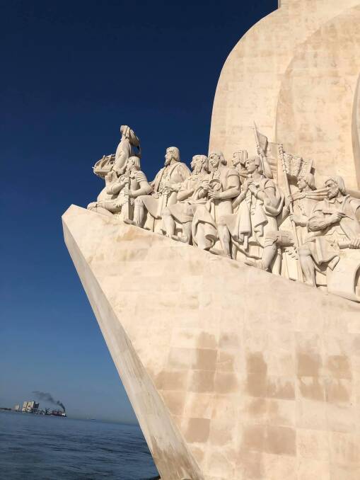 The Monument to Discoveries in Lisbon Portugal.