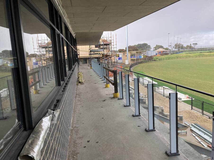 Work on the Reid Oval redevelopment is set to be completed by January 1.