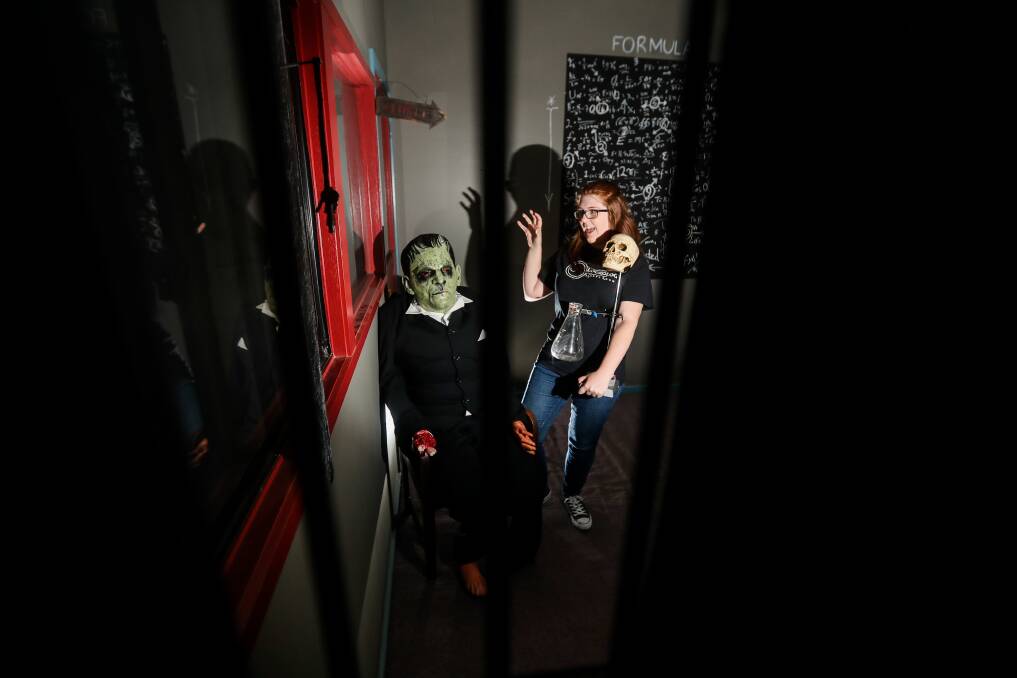 Fright night: The Frankenstein Room is one of three rooms challenges at Lockology. Picture: Morgan Hancock