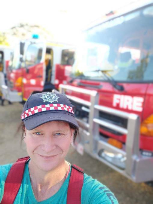 Volunteer firefighter Leigh Dwyer is the face of the CFA's International Transgender Day of Visibility.