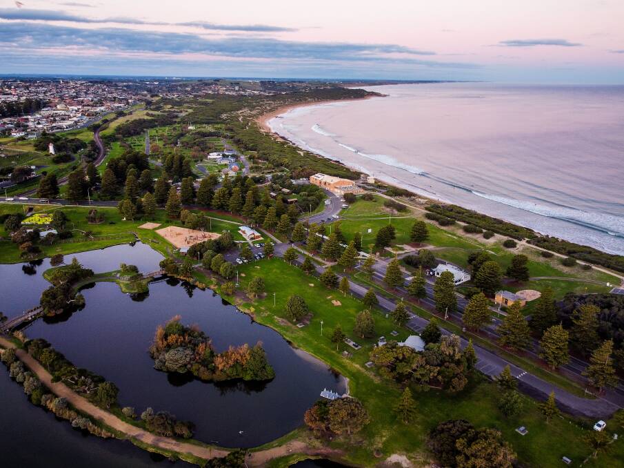New look: Lake Pertobe will look much different by the end of the year with works on a new play area getting the tick of the approval. Picture: Morgan Hancock