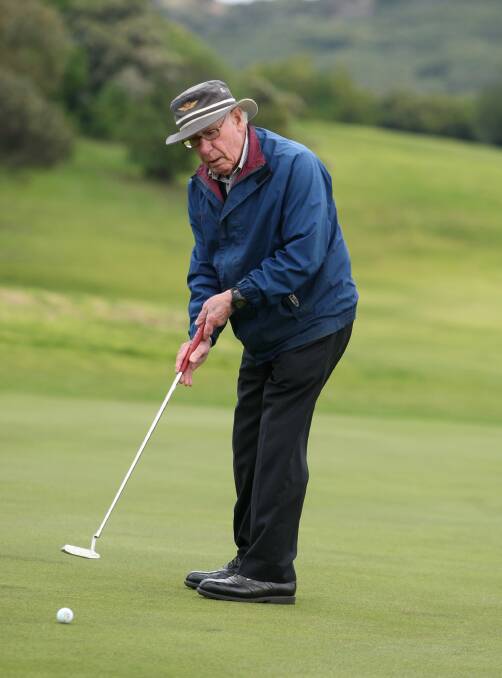 SECOND HOME: Golf is one of Bill Sinclair's favourite pastimes.
