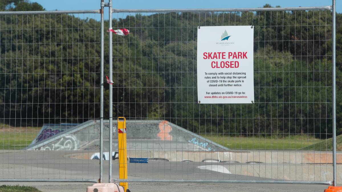 Playgrounds, skate park, dog park to close