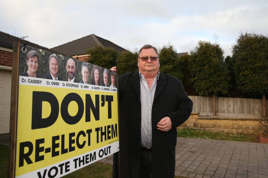 Brian Kelson is calling for all seven councillors to be voted out.