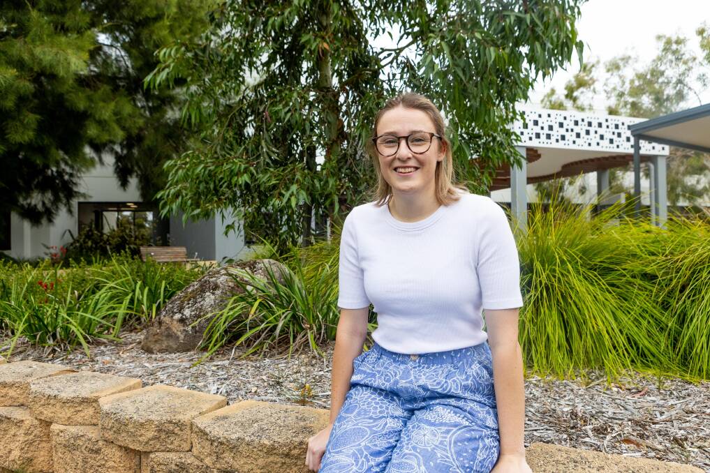 Intern Gaby Carty says the new degree will mean students like her would be able to stay in Warrnambool to study. Picture by Anthony Brady