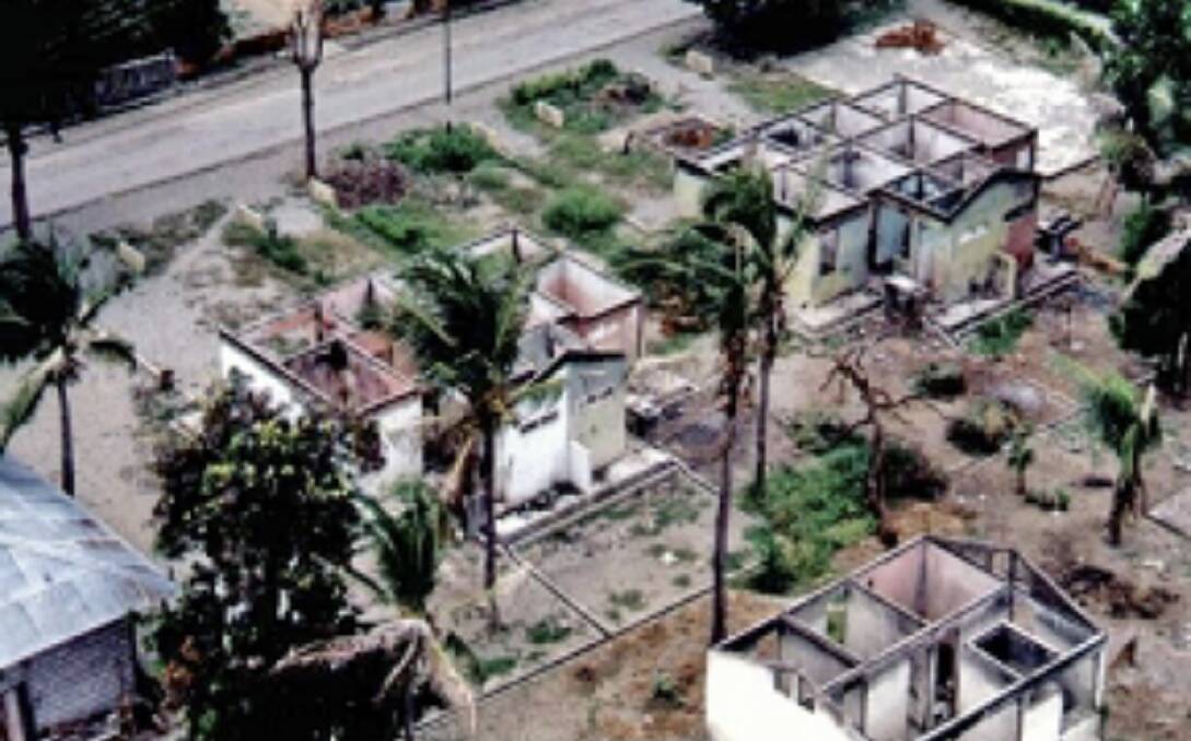 Buildings were destroyed following the violence in Timor Leste in 1999.
