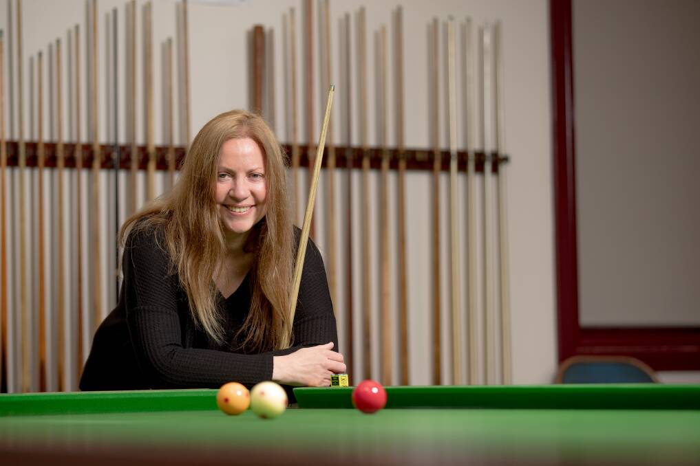 Waiting game: Billiards champion Anna Lynch is stuck in Warrnambool awaiting a visa so she can be reunited with her new husband back in the UK. Picture: Chris Doheny