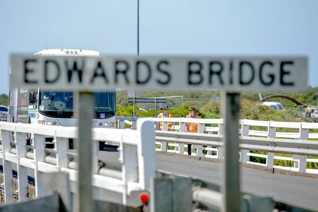 End of an era: Historic Edwards Bridge has reached the end of its life span and will be replaced with work starting today. Picture: Chris Doheny