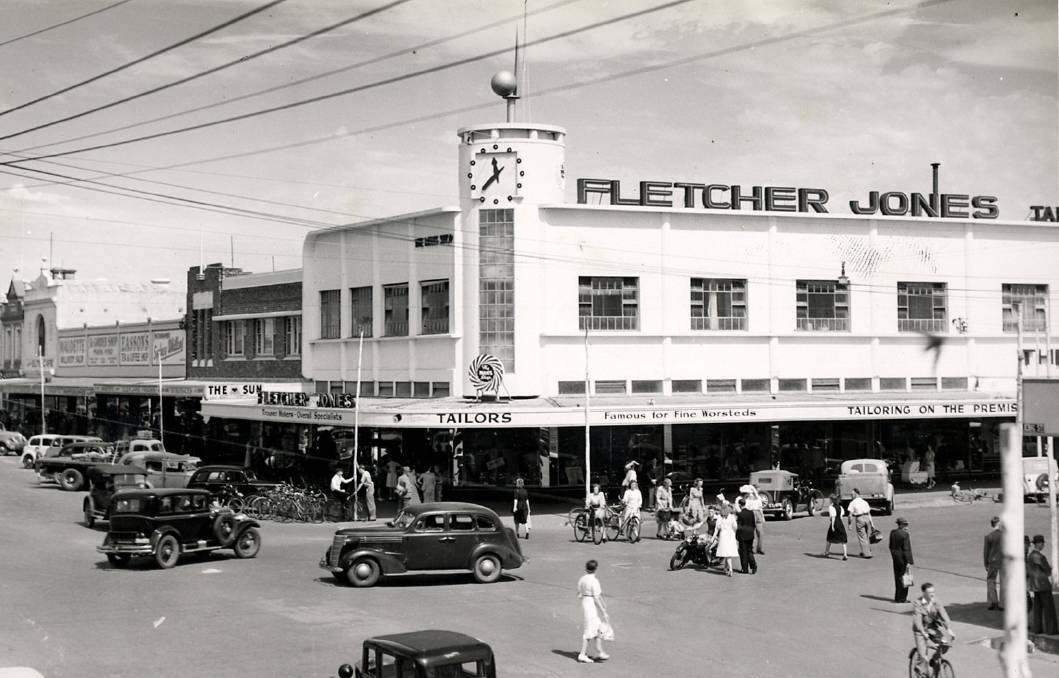 Flashback: The site of the old Fletcher Jones store and factory on the corner of Liebig and Koroit Street before it moved to the larger site on the highway.