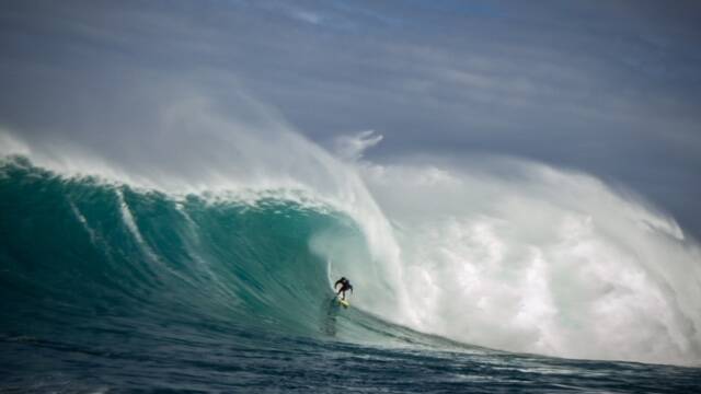 Surf's up: It was near-perfect conditions for surfers off Port Fairy last week.