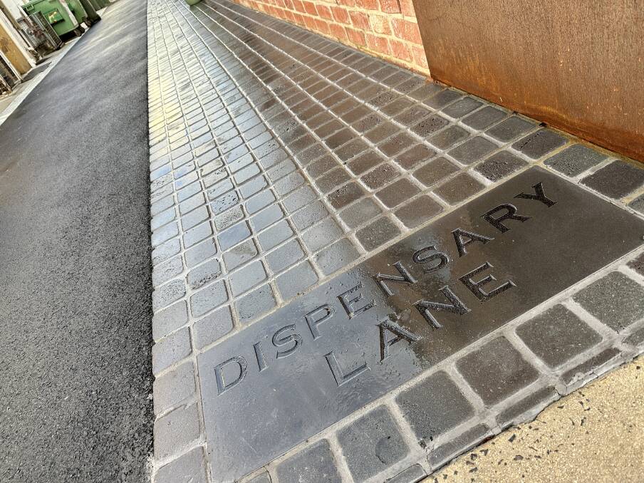 The name of the laneway running off the newly named Di Grandi Lane is now officially called Dispensary Lane.