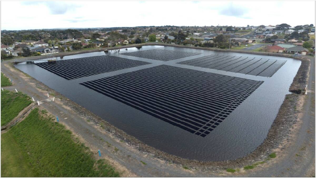 An artist's impression of what the solar array would look like.