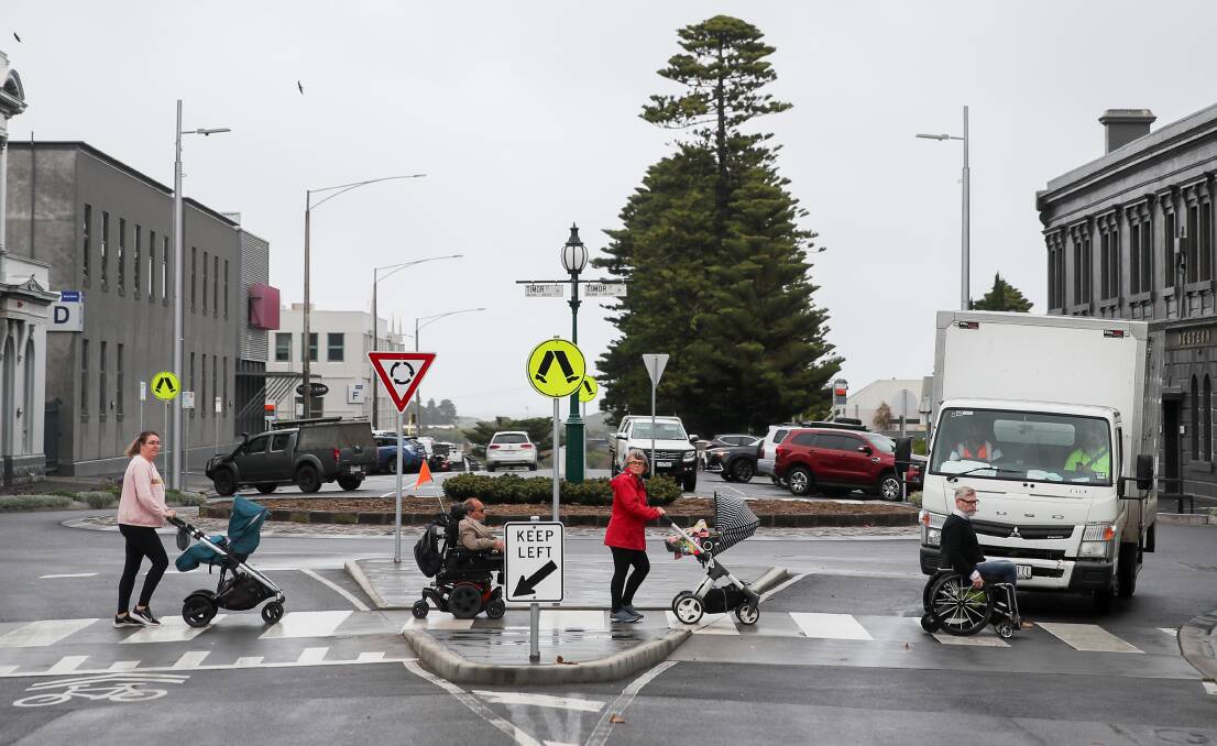 Stay or go?: The council is waiting on a traffic flow report before it makes a call on the future of the pedestrian crossings. 