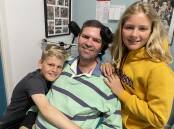 Harriet and Sam with their dad Rob Duncan who passed away on January 10 after a two-year battle with MND.