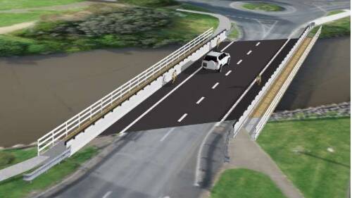New look: Edwards Bridge will include a nod to its historic past when it is replaced.