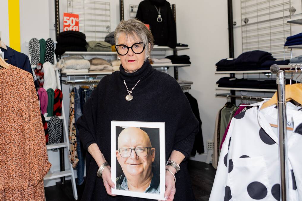 Maree Wills is raising money for the Stroke Foundation after losing her husband Gary two years ago. A fashion parade will be held in October. Picture by Anthony Brady 