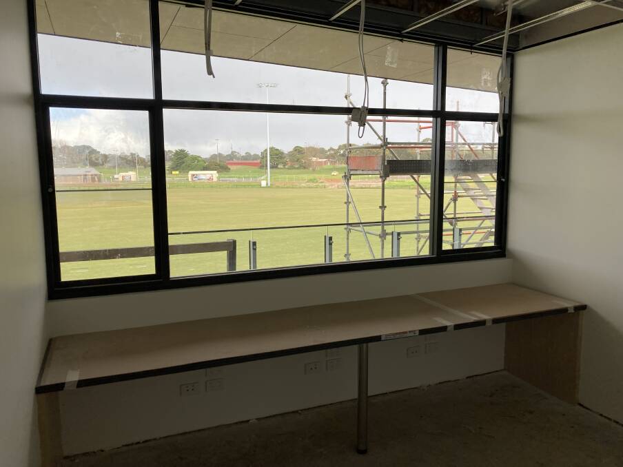 The view of the oval from inside the new pavilion.