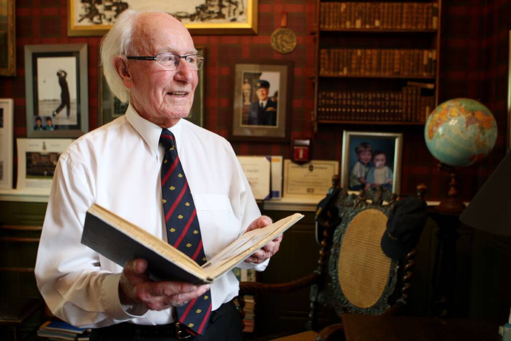 FLASHBACK: Bill Sinclair, pictured in 2014 aged 94, has led a jam-packed life.