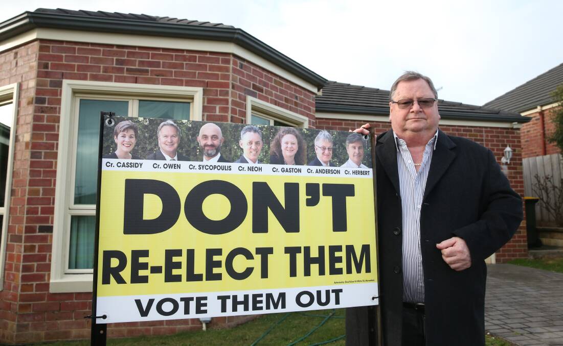 Brian Kelson says all seven councillors should be voted out at the local government elections.