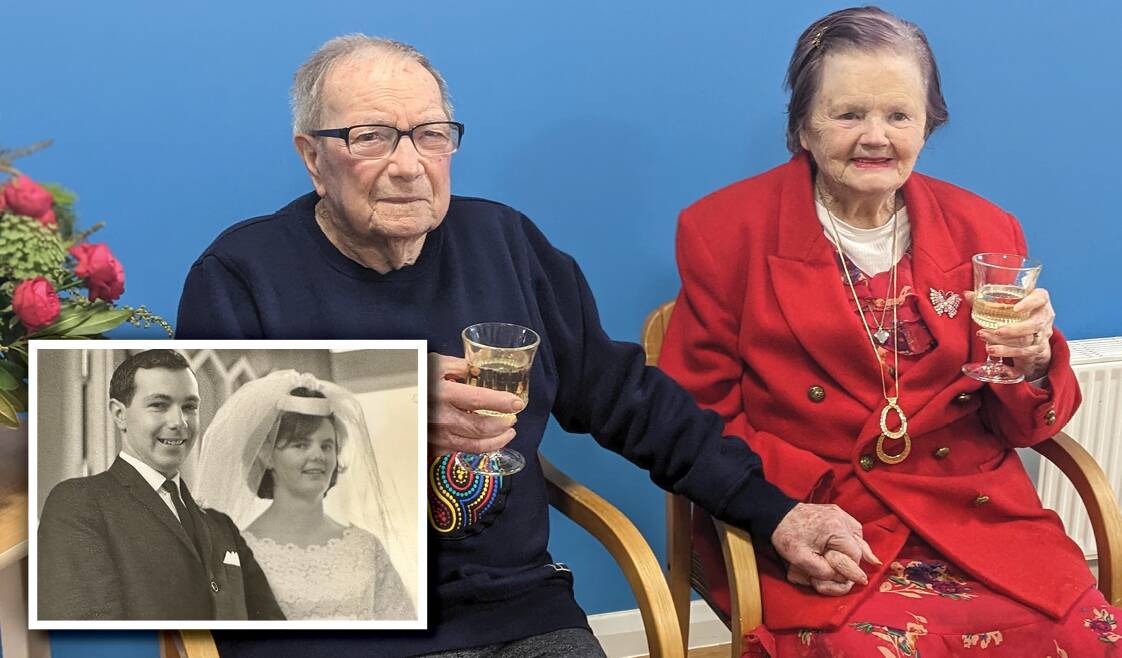 Keith and Geraldine Williams celebrated 60 years of marriage on Thursday. 