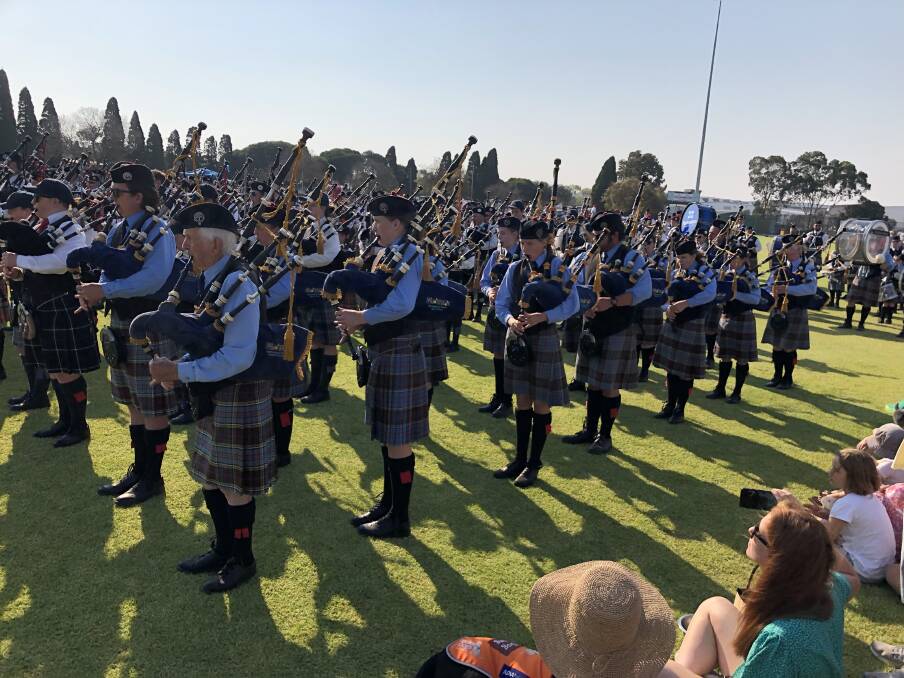 Success: Warrnambool's pipes and drums band has had a win at the Victorian championships.