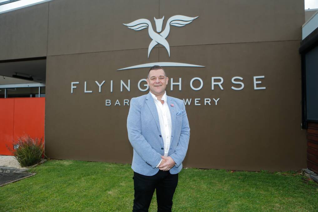 Mark McIllroy has plans to makeover the Flying Horse Bar and Brewery to bring something "unique" to Warrnambool. Picture by Anthony Brady