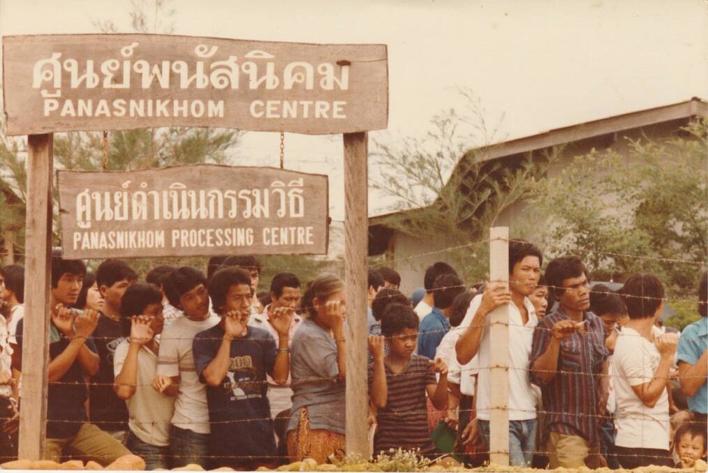 Crisis: The Phanat Nikhom Refugee Processing Centre in Thailand in the mid-1980s where Robert Bennoun worked to help resettle refuges in Australia.
