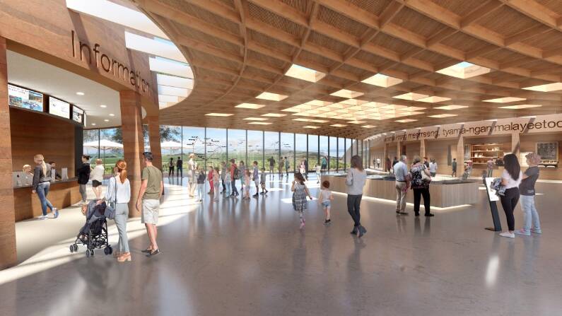 What the inside of the new tourist information centre could look like.