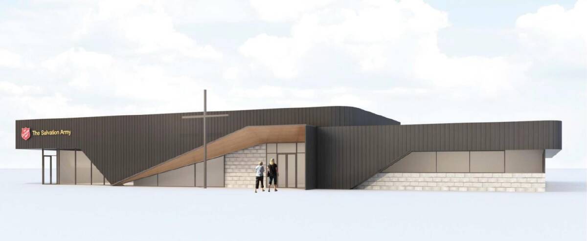 New home: An artists' impression of the new Salvation Army chapel on Mortlake Road.