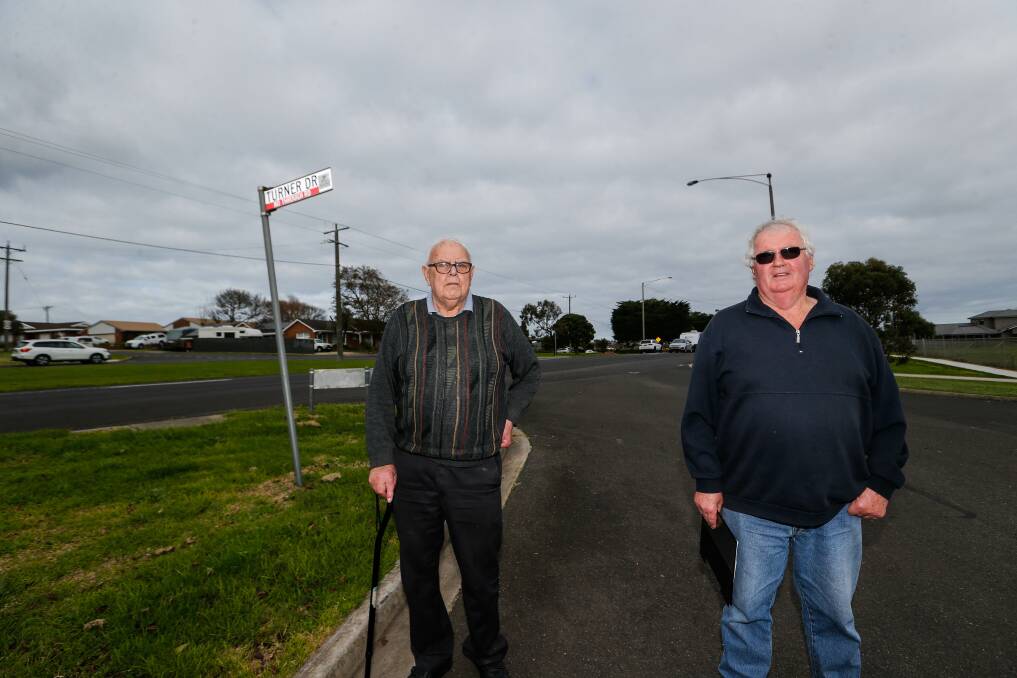 Jack Daffy and Julian Mugavin have been raising traffic concerns about a new subdivision next to the Turner Estate for 18 months.