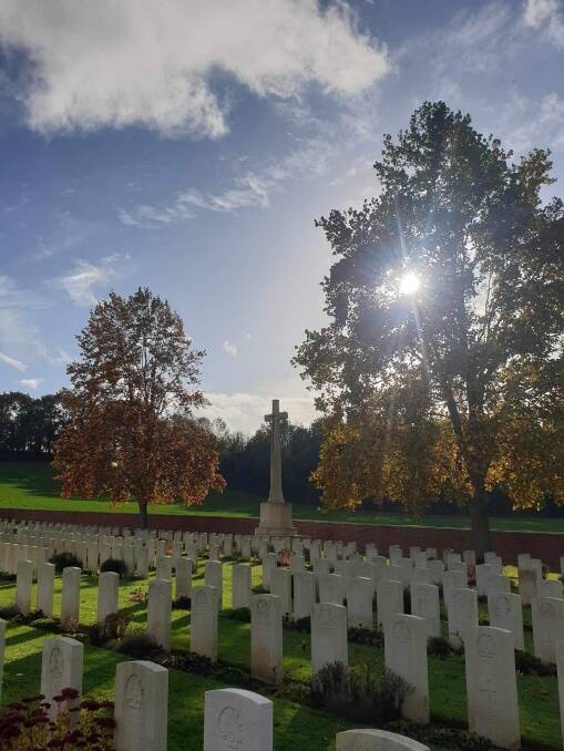 Private Daniel Meade is buried in a cemetery in France after being killed in the battle of the Somme. Picture supplied