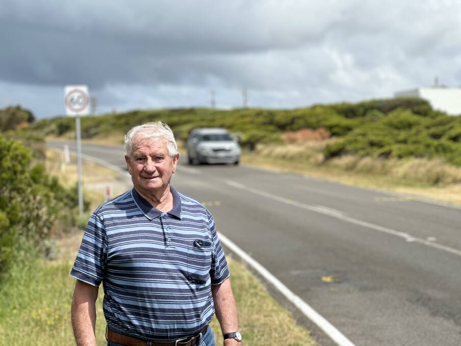 Former Moyne Shire Council mayor Bruce Couch wants something done to slow traffic through Peterborough.