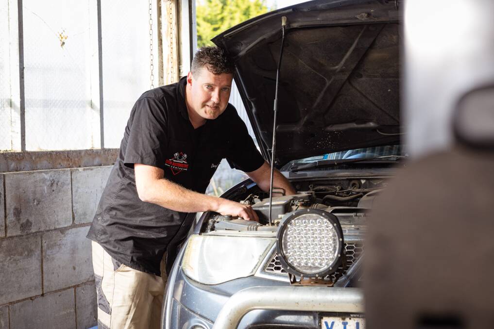 Daryl McGillivray is opening his own mechanic business in Warrnambool. Picture by Sean McKenna 