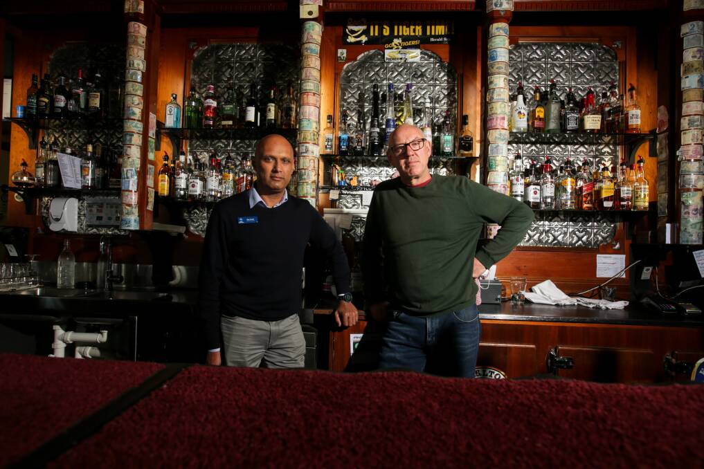 Devastated: Raj Patel and Steve Phillpot say they were blindsided by the move to have staff fully vaccinated by Friday. Picture: