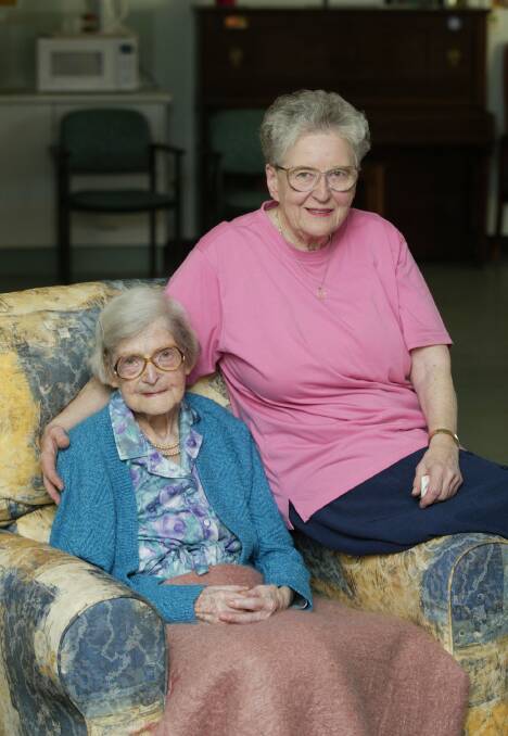 Memories: Vera Giles on her 105th birthday with her daughter Aurelin Giles. 