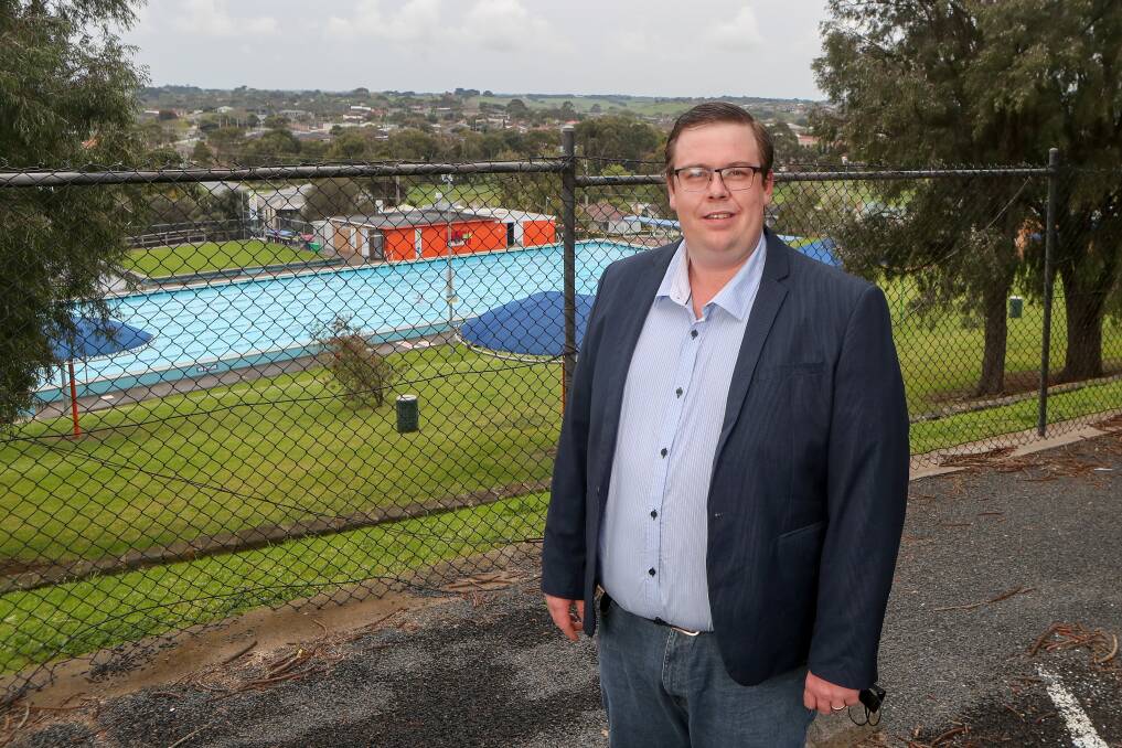 Slow progress: Cr Ben Blain wants to see more action on getting a new pool for the city sooner rather than later.