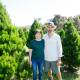 Laura and Gavin Prentice have been growing hundreds of Christmas trees that are now for sale at their Woodford property. Picture by Anthony Brady