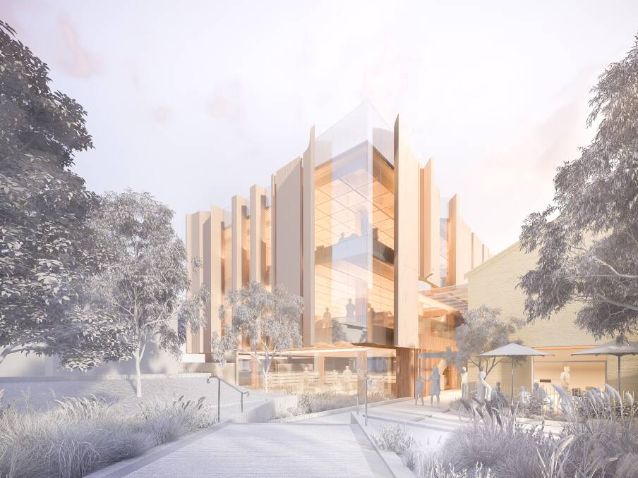 Grand design: The city is set to get a new library on the Warrnambool TAFE site, but a councillor has flagged concerns about the cost of operating it.