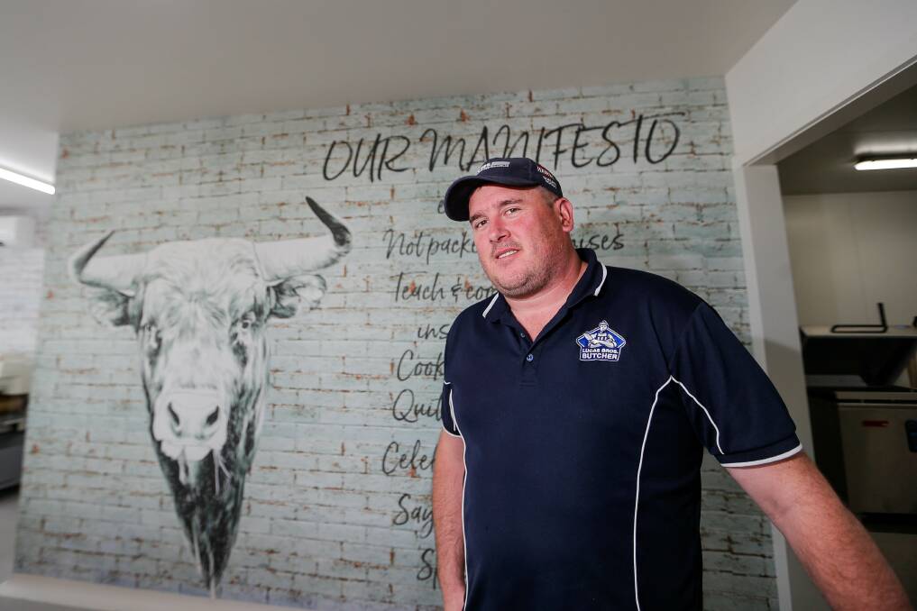 Lucas Brothers butchers owner Peter Harris is looking to expand the footprint of the CBD location. Picture file