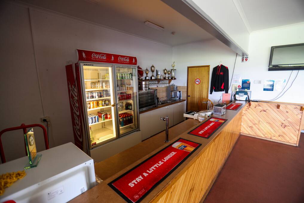 East Warrnambool's bar in the social rooms.