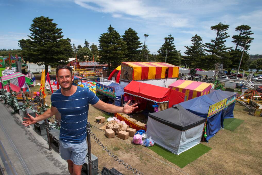 Booked in: Trend Woodall will bring his carnival back to Warrnambool this summer, but his business has been hit with soaring insurance costs.
