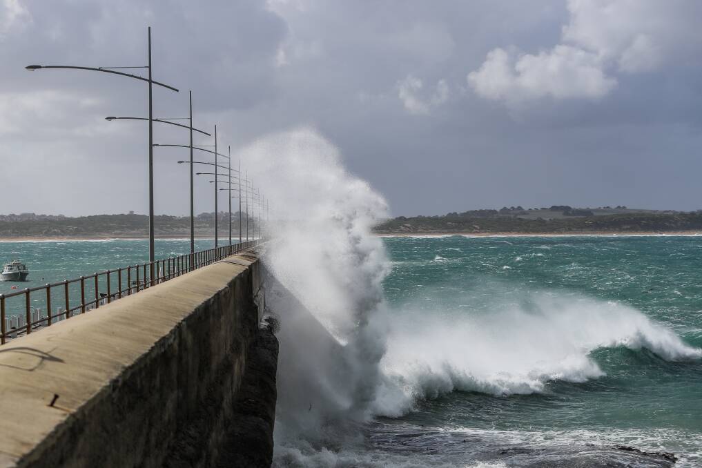 Urgent repairs needed: The breakwater could be one storm away from serious damage.