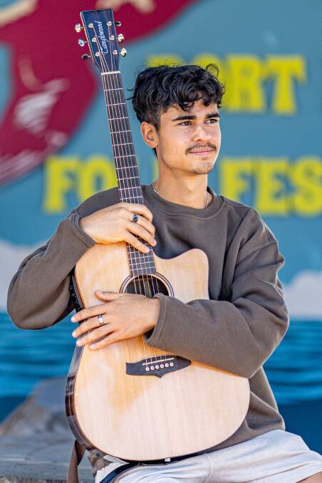 Joseph Lim will perform his original songs at the Port Fairy Folk Festival this weekend. Picture by Eddie Guerrero 