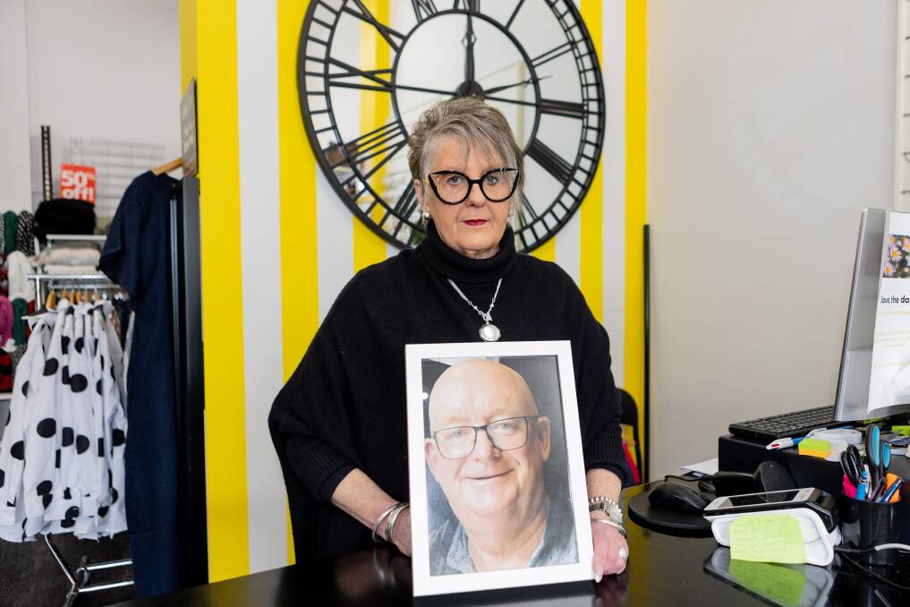 Maree Wills is raising money for the Stroke Foundation after losing her husband Gary two years ago. A fashion parade will be held in October. Picture by Anthony Brady