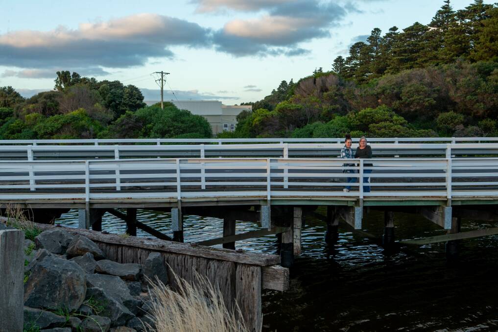 Historic: Edwards bridge in South Warrnambool was named after Gayle Draper and her niece Shelby Edwards' family. Picture: Chris Doheny