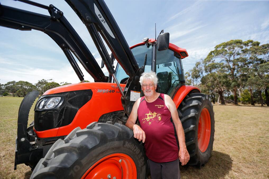 Left: Terry Rowbottom says they don't build tractors like they used to. Picture: Anthony Brady