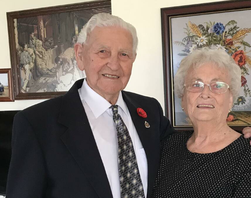 Unbreakable bond: Richard and Jean Hards will celebrate their 64th wedding anniversary next week.