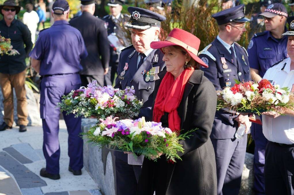 Portland firefighter Garry Mallen was remembered during a service in Melbourne on Sunday. Picture supplied