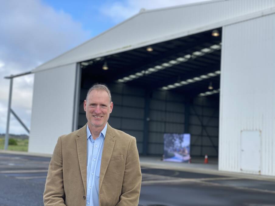 FormFlow general manger Matthew Dingle says up to 200 houses a year will be produced at an aircraft hanger at Portland airport.